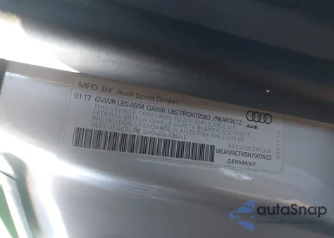2017 Audi R8 Spyder from USA, damaged, VIN WUAVACFX5H7903923